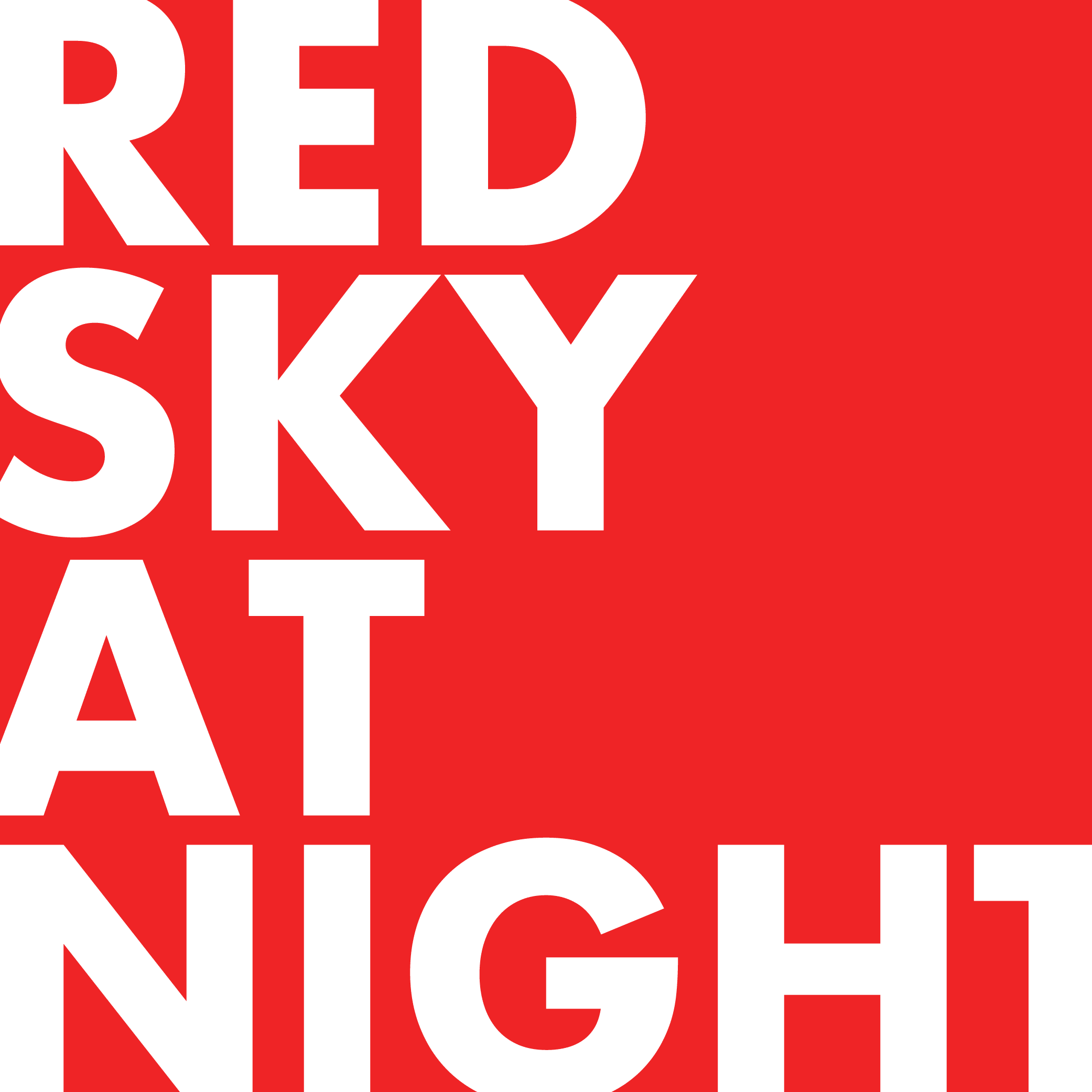The Red Sky at Night logo in red