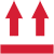 An icon showing two upward pointing arrows