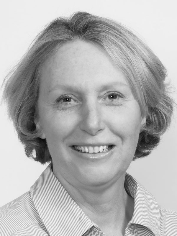 A black and white photo of Margot Warner of Red Sky at Night Events